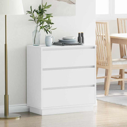 Armadio da Notte Bianco 71 x 34,5 x 75 cm Legno multistrato | homemem39