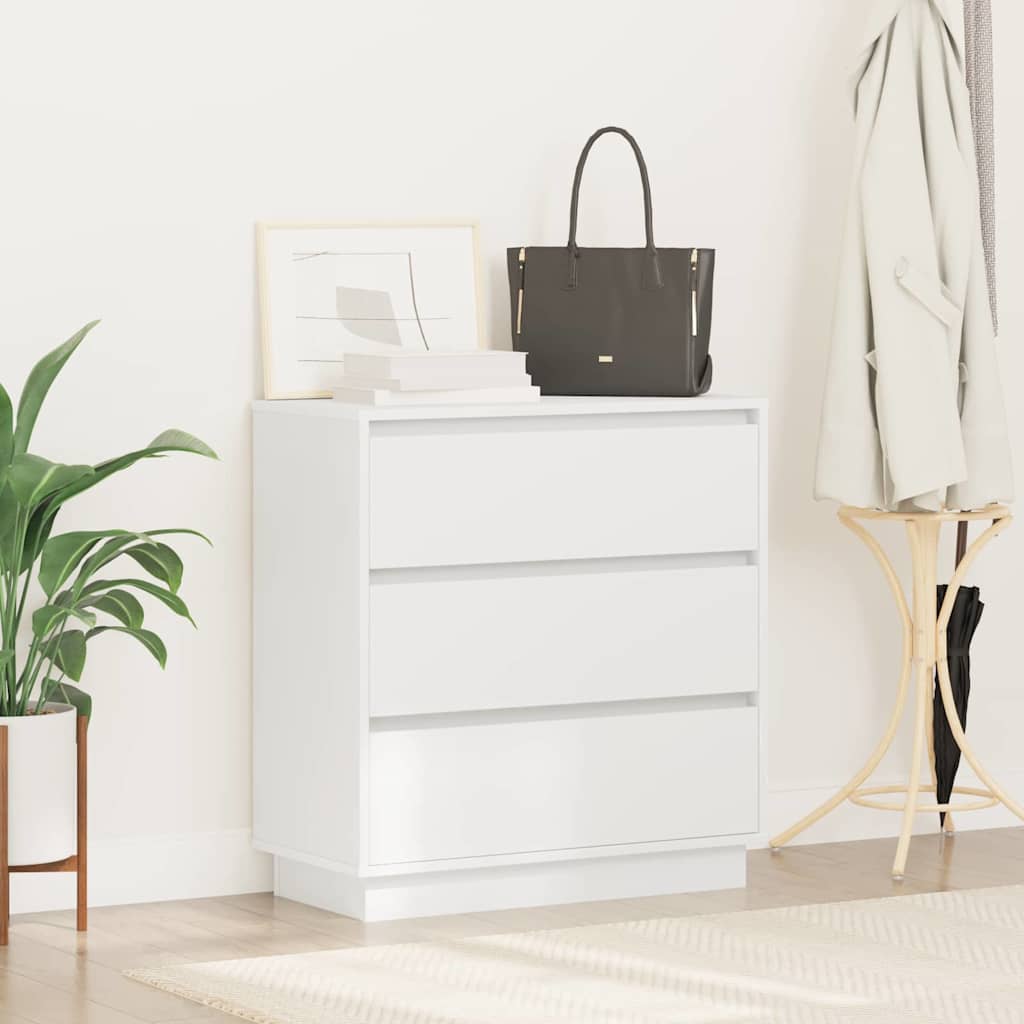 Armadio da Notte Bianco 71 x 34,5 x 75 cm Legno multistrato | homemem39