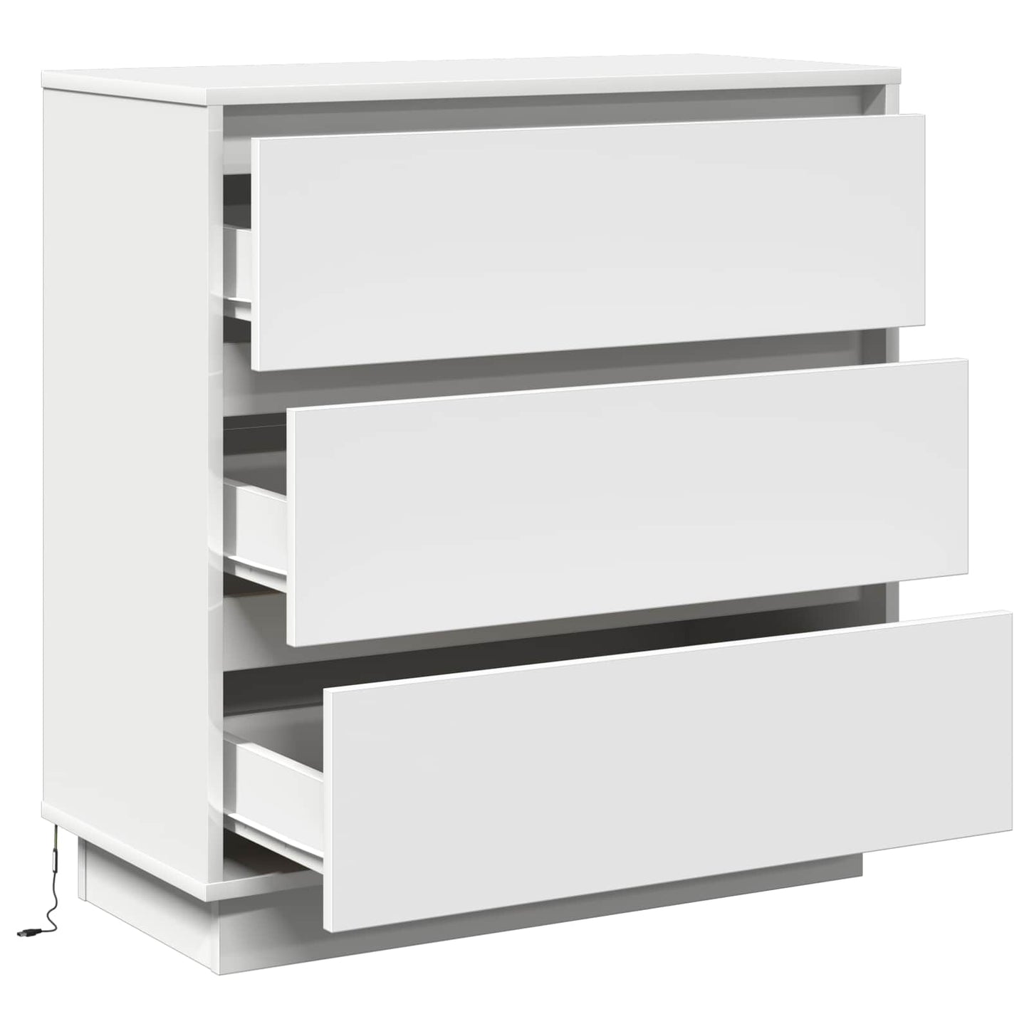 Armadio da Notte Bianco 71 x 34,5 x 75 cm Legno multistrato
