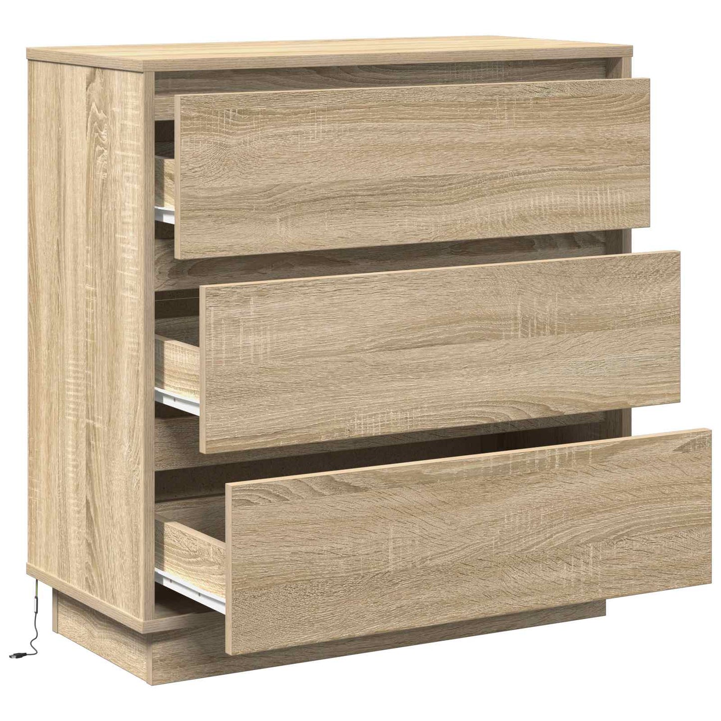 Armadio da Notte con cassetto Rovere Sonoma 71 x 34,5 x 75 cm