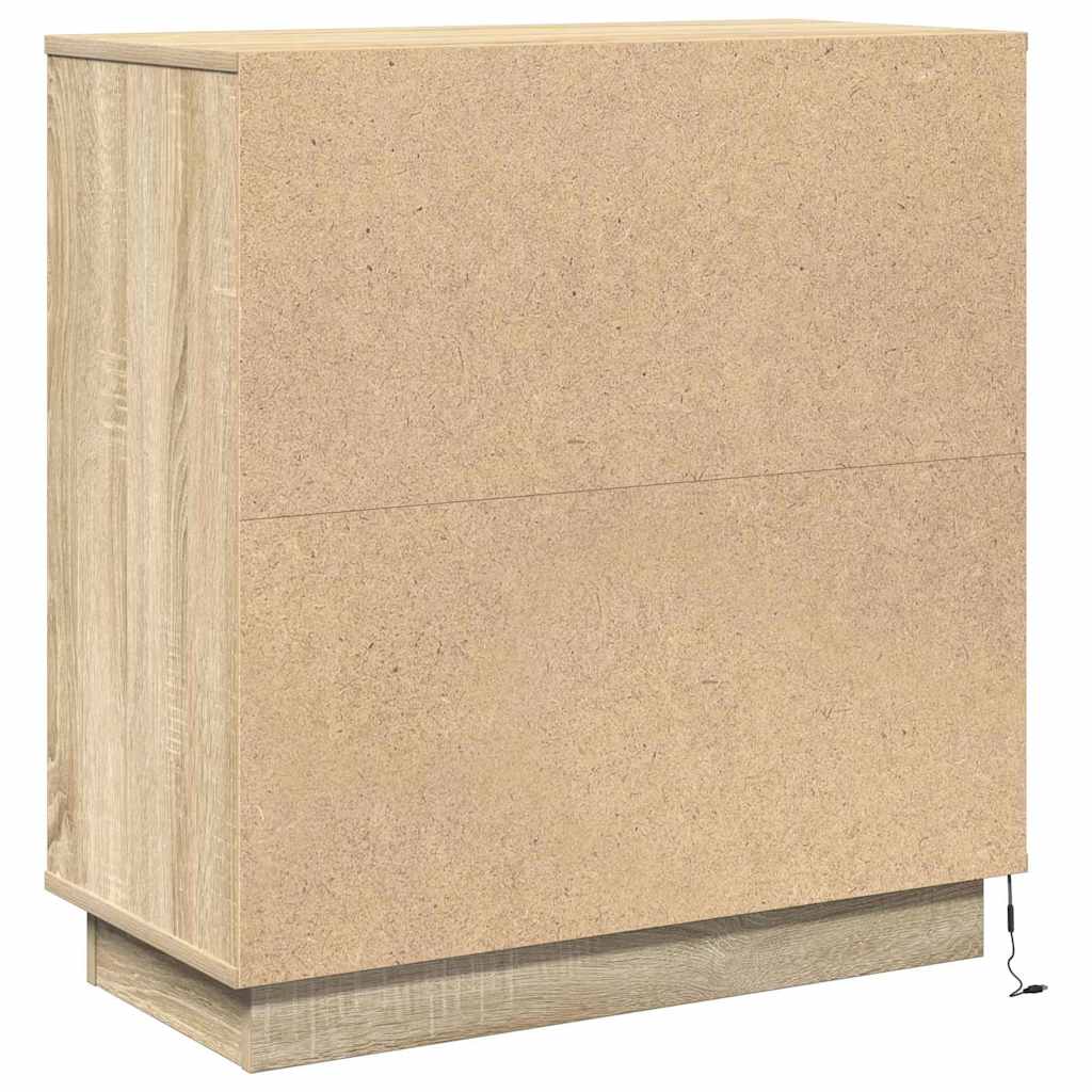 Armadio da Notte con cassetto Rovere Sonoma 71 x 34,5 x 75 cm | homemem39