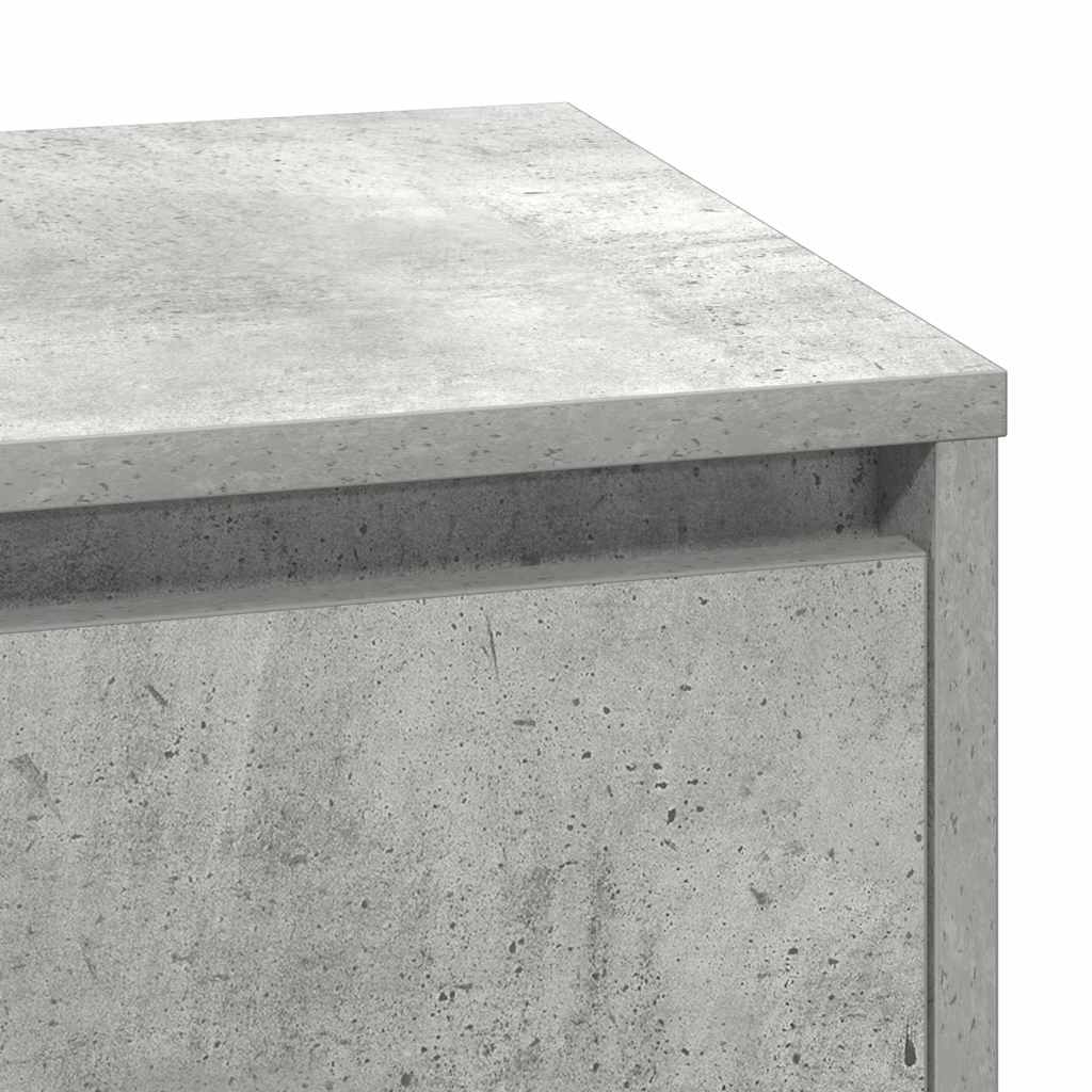 Armadio da Notte Grigio cemento 71 x 34,5 x 75 cm