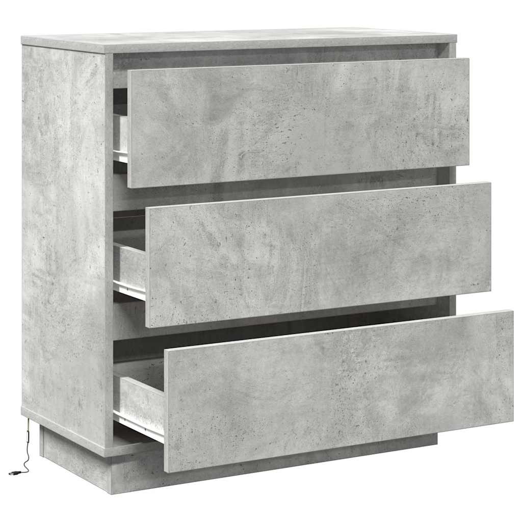 Armadio da Notte con cassetto Grigio cemento 71 x 34,5 x 75 cm | homemem39