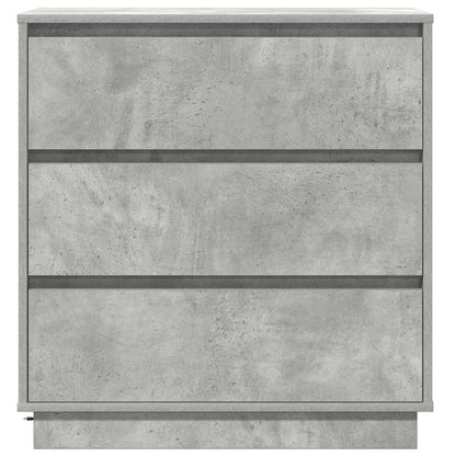 Armadio da Notte con cassetto Grigio cemento 71 x 34,5 x 75 cm