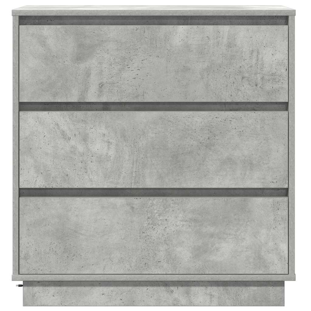 Armadio da Notte Grigio cemento 71 x 34,5 x 75 cm