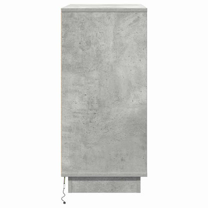 Armadio da Notte Grigio cemento 71 x 34,5 x 75 cm
