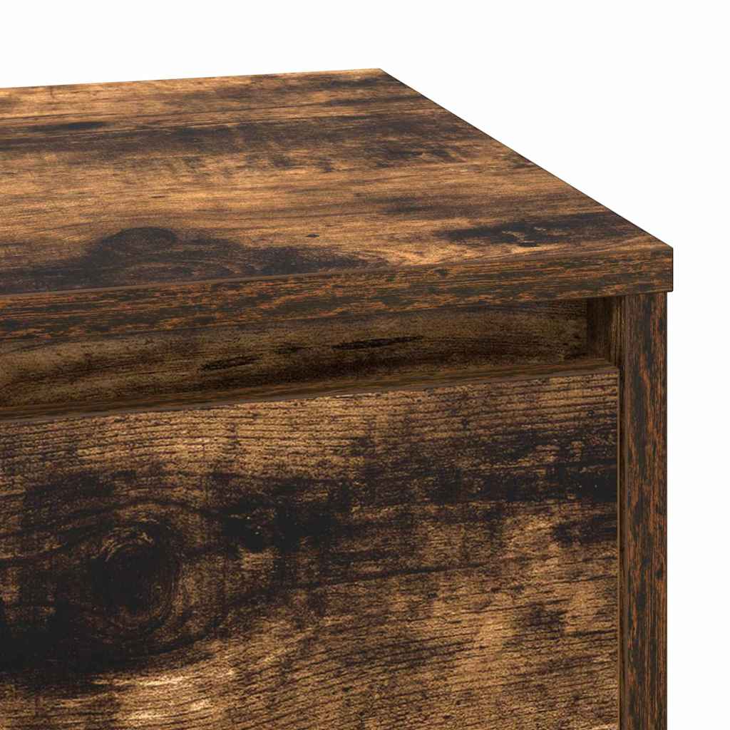 Armadio da Notte con cassetto Rovere fumé 71 x 34,5 x 75 cm