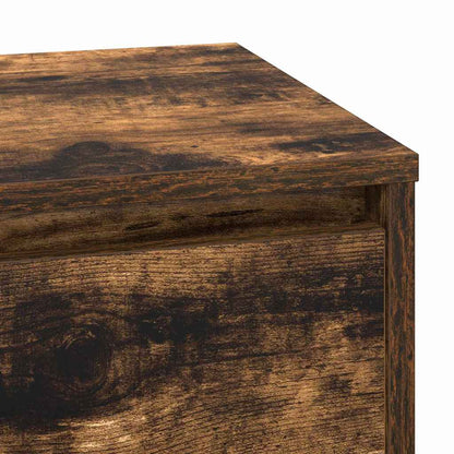 Armadio da Notte con cassetto Rovere fumé 71 x 34,5 x 75 cm