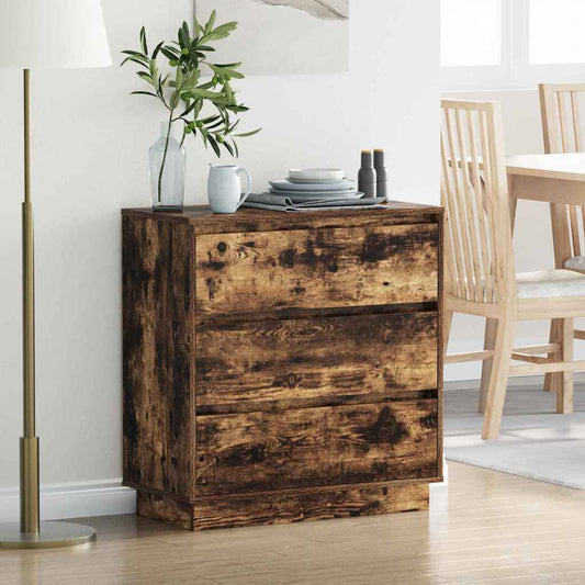 Armadio da Notte con cassetto Rovere fumé 71 x 34,5 x 75 cm | homemem39