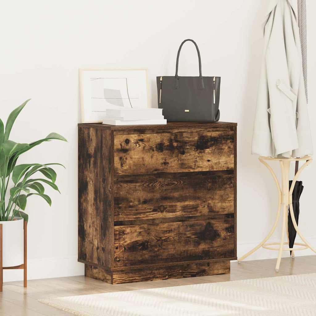 Armadio da Notte con cassetto Rovere fumé 71 x 34,5 x 75 cm | homemem39