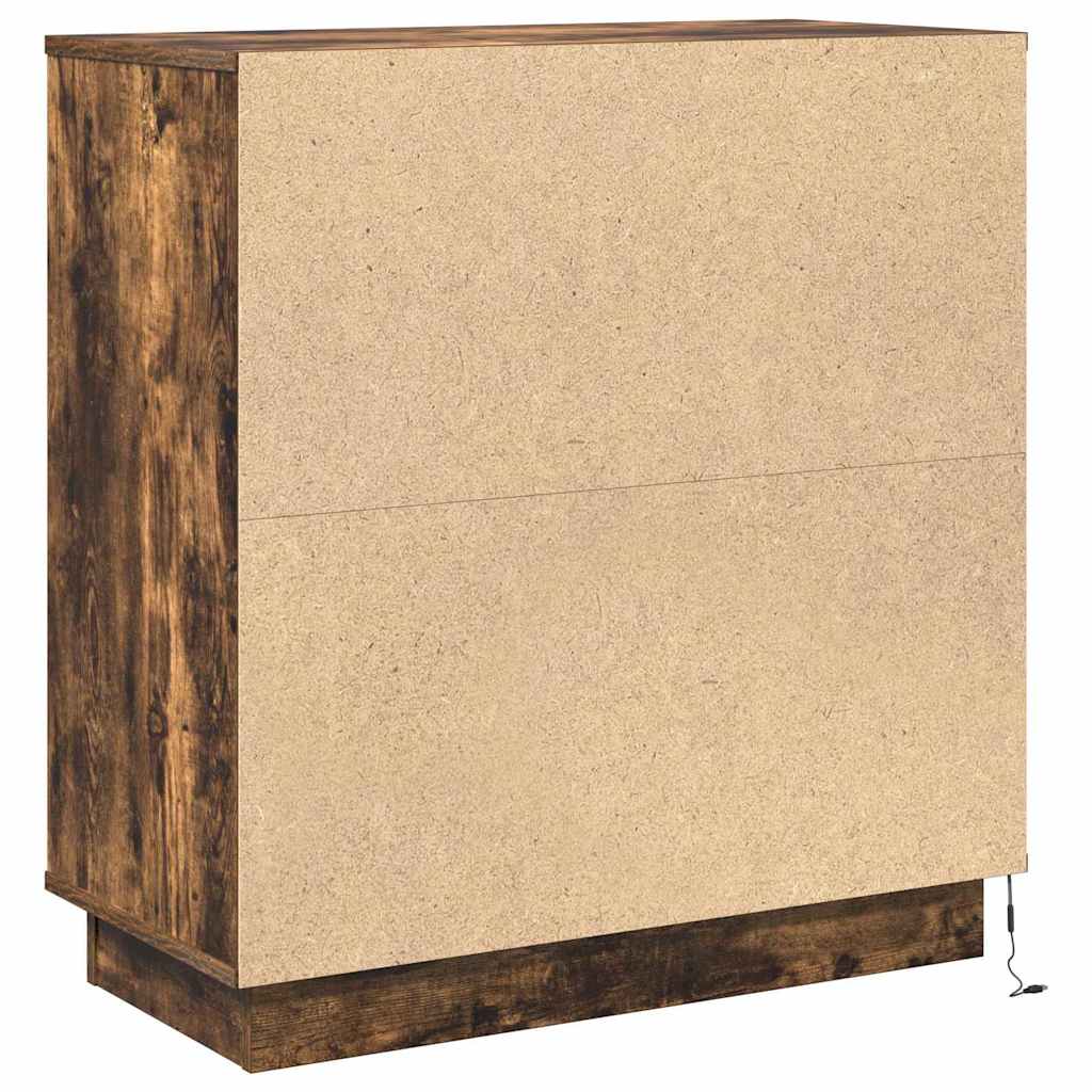 Armadio da Notte con cassetto Rovere fumé 71 x 34,5 x 75 cm | homemem39