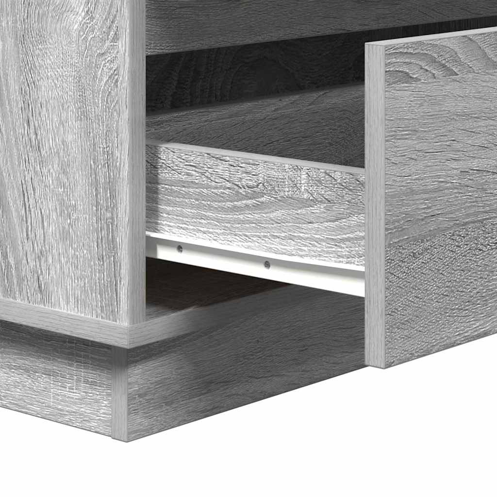 Armadio da Notte Grigio 71 x 34,5 x 75 cm Legno multistrato