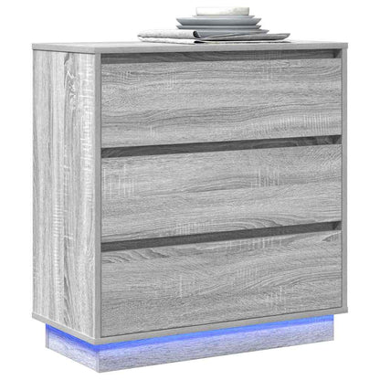 Armadio da Notte Grigio 71 x 34,5 x 75 cm Legno multistrato