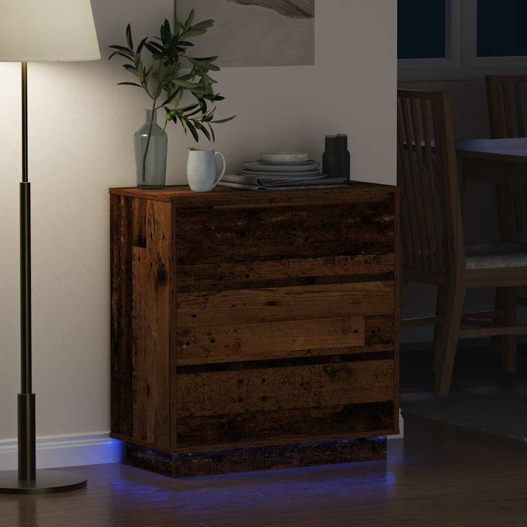 Armadio da Notte con cassetto Legno vecchio 71 x 34,5 x 75 cm