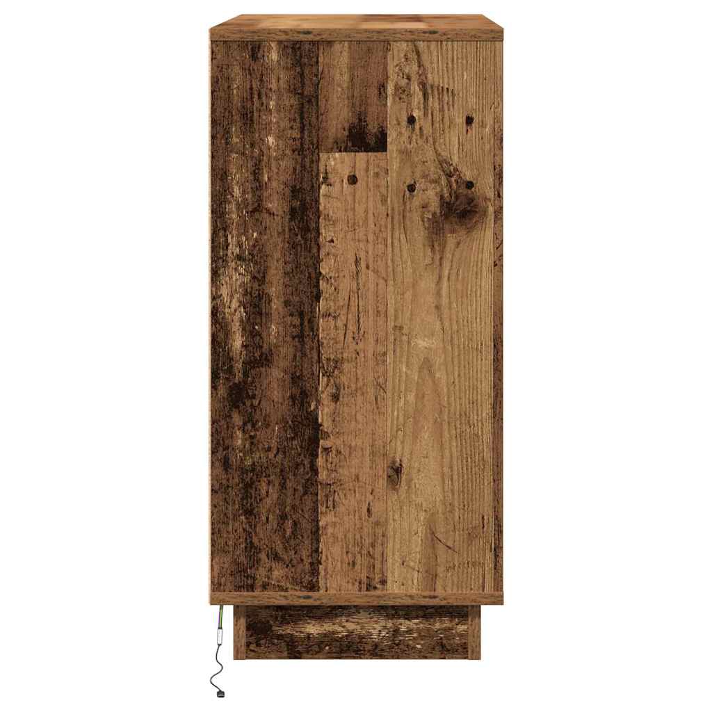Armadio da Notte con cassetto Legno vecchio 71 x 34,5 x 75 cm