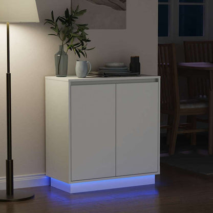Madia LED con porta Bianco 71 x 34,5 x 75 cm Legno multistrato
