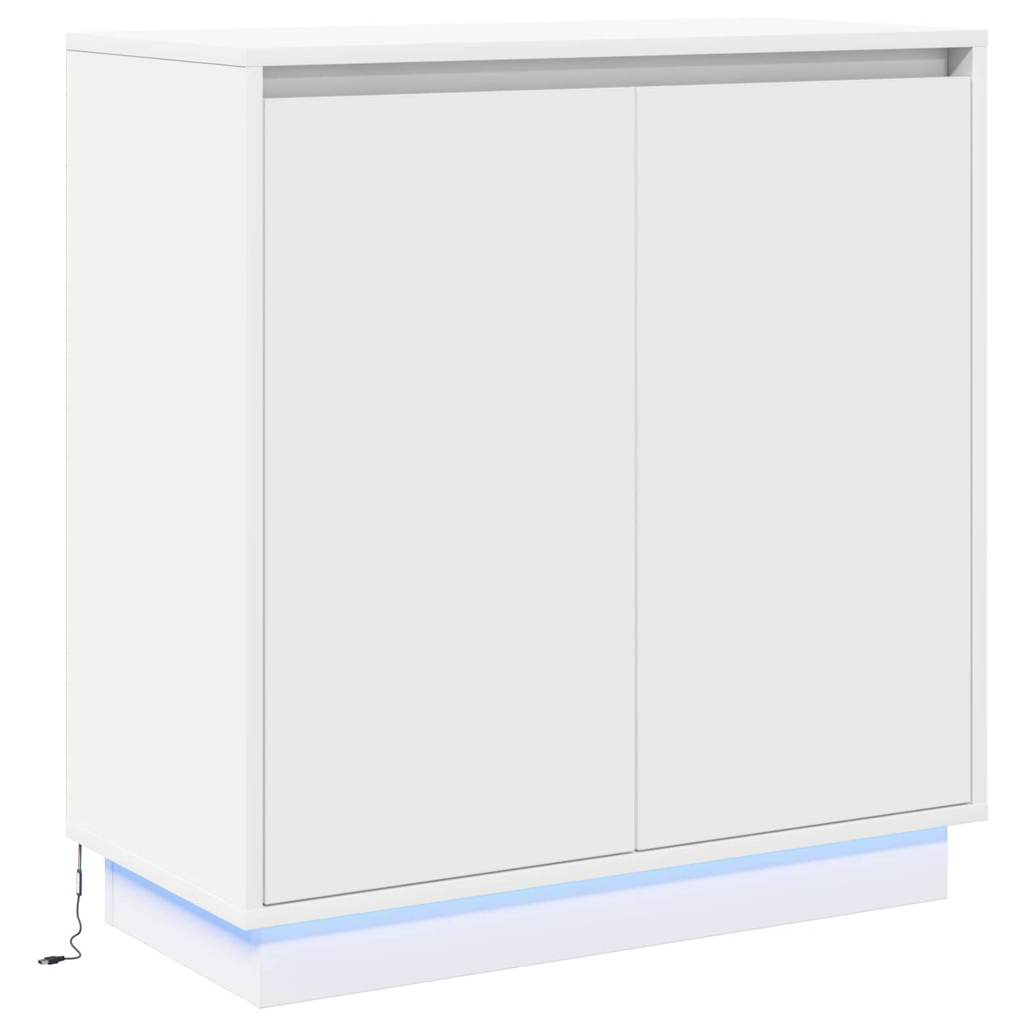 Madia LED con porta Bianco 71 x 34,5 x 75 cm Legno multistrato