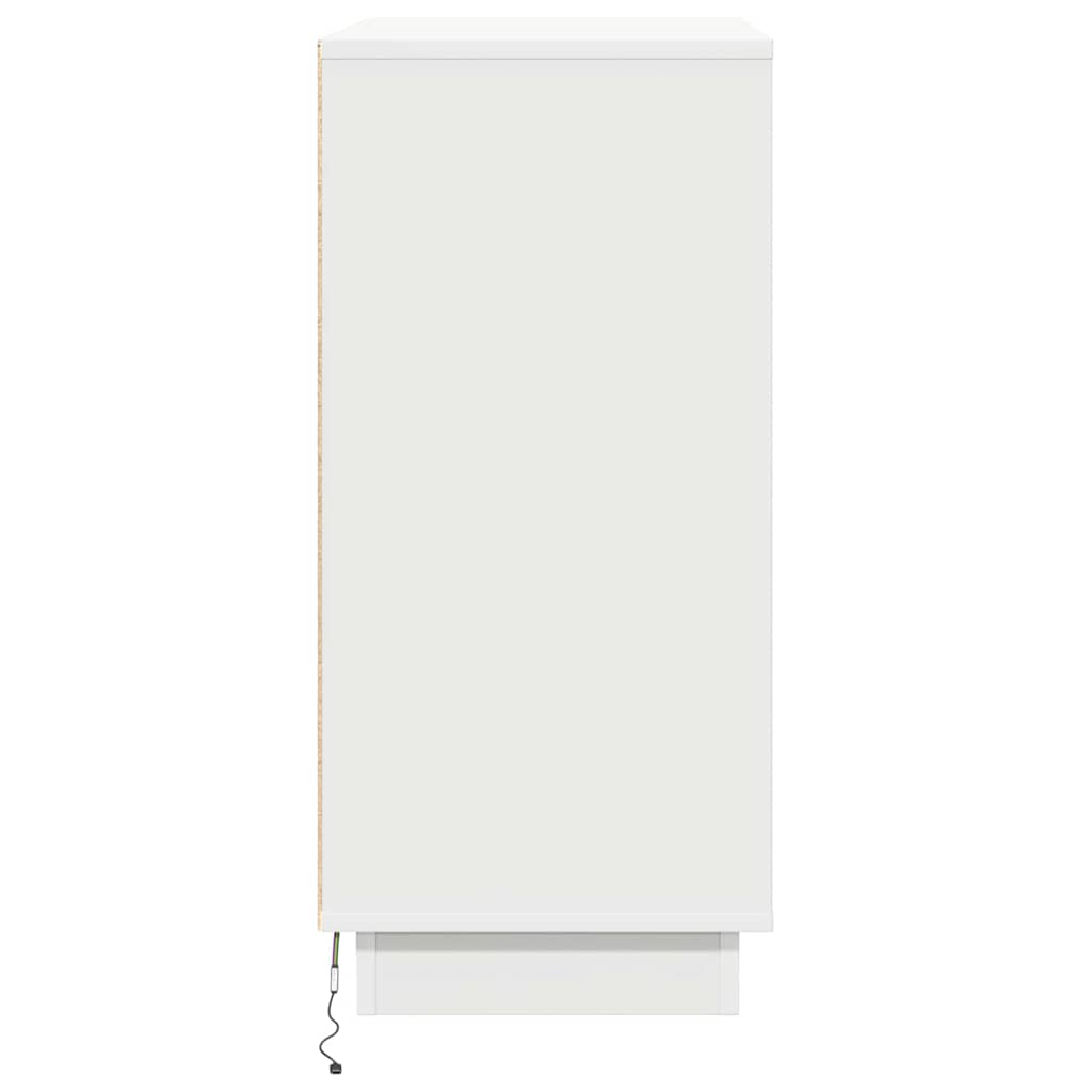 Madia LED con porta Bianco 71 x 34,5 x 75 cm Legno multistrato