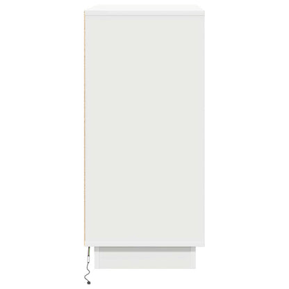 Madia LED con porta Bianco 71 x 34,5 x 75 cm Legno multistrato
