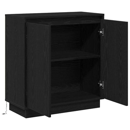Credenza Rovere Nero 71 x 34.5 x 75 cm Legno multistrato