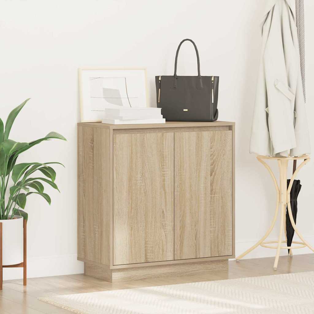 Madia LED Rovere Sonoma 71 x 34,5 x 75 cm Legno ingegnerizzato