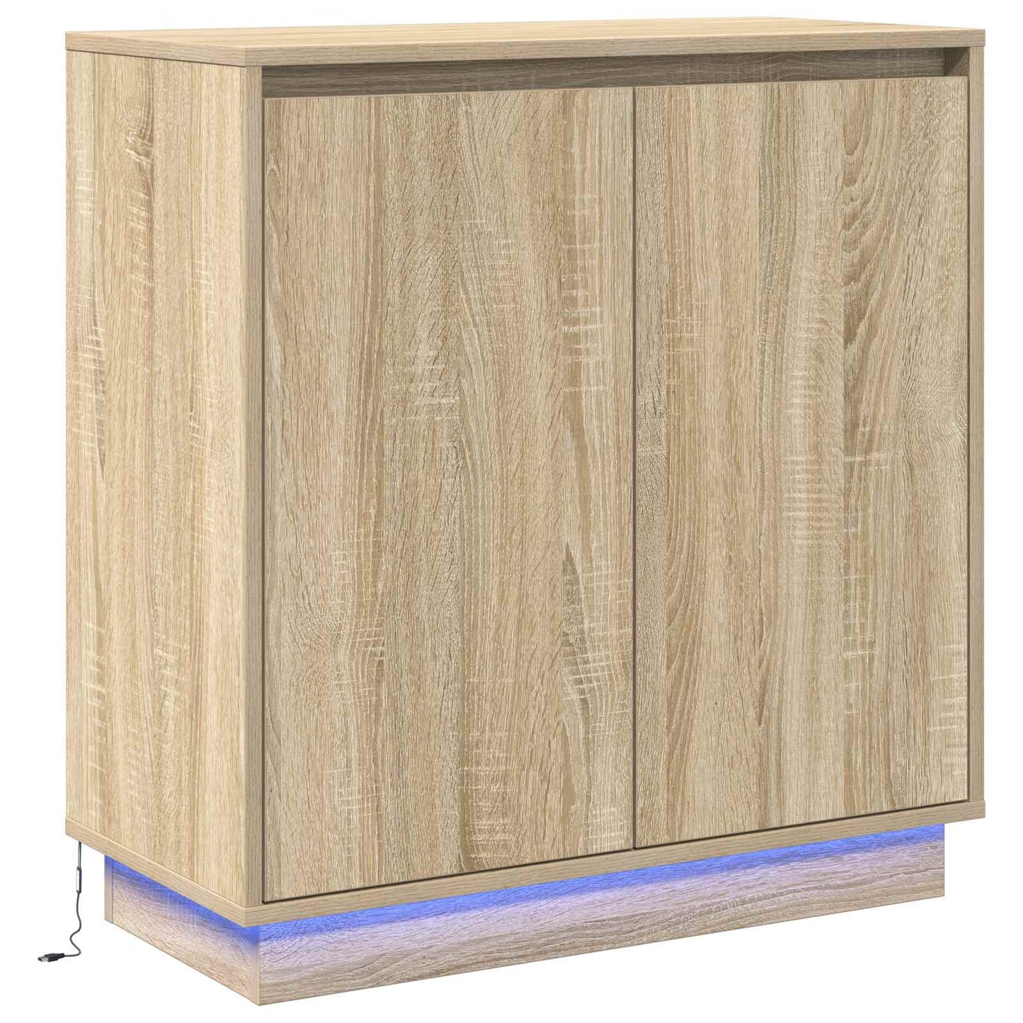 Madia LED Rovere Sonoma 71 x 34,5 x 75 cm Legno ingegnerizzato