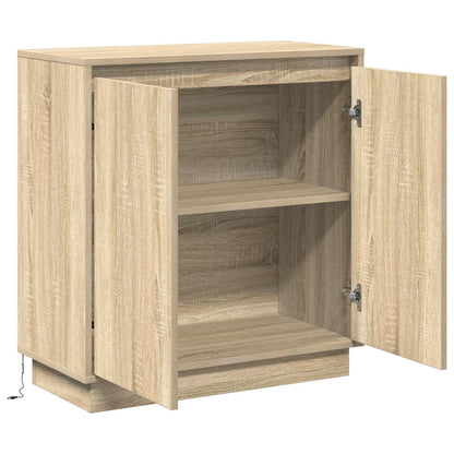 Madia LED Rovere Sonoma 71 x 34,5 x 75 cm Legno ingegnerizzato