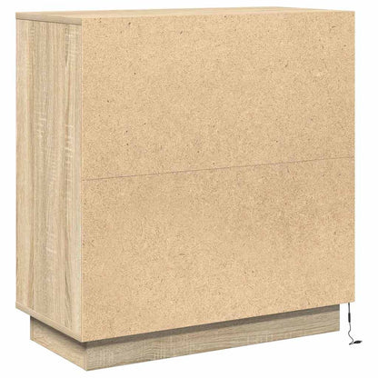 Madia LED Rovere Sonoma 71 x 34,5 x 75 cm Legno ingegnerizzato