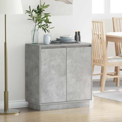 Madia LED Grigio Cemento 71 x 34,5 x 75 cm Legno ingegnerizzato