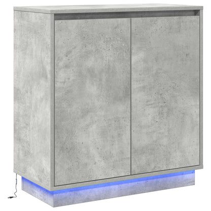 Madia LED Grigio Cemento 71 x 34,5 x 75 cm Legno ingegnerizzato