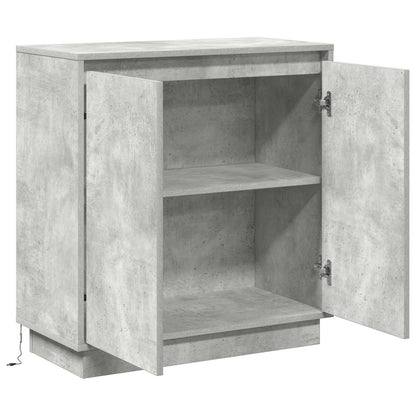 Madia LED Grigio Cemento 71 x 34,5 x 75 cm Legno ingegnerizzato