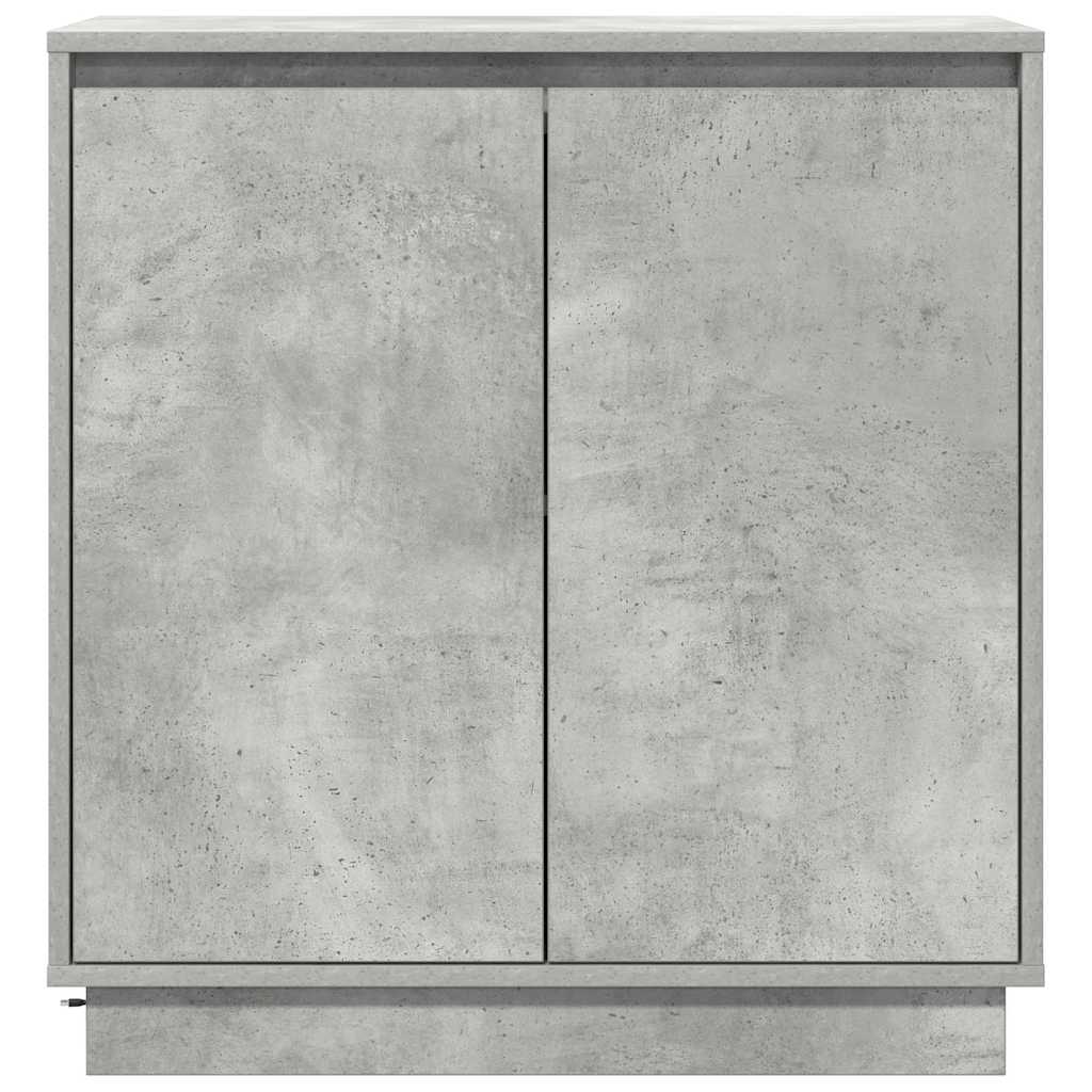 Madia LED Grigio Cemento 71 x 34,5 x 75 cm Legno ingegnerizzato