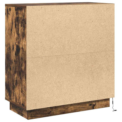 Madia LED Rovere Fumo 71 x 34,5 x 75 cm Legno ingegnerizzato
