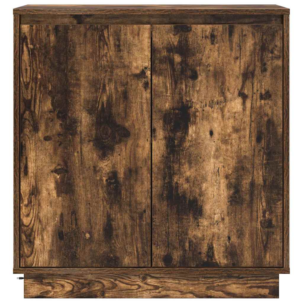 Madia LED Rovere Fumo 71 x 34,5 x 75 cm Legno ingegnerizzato