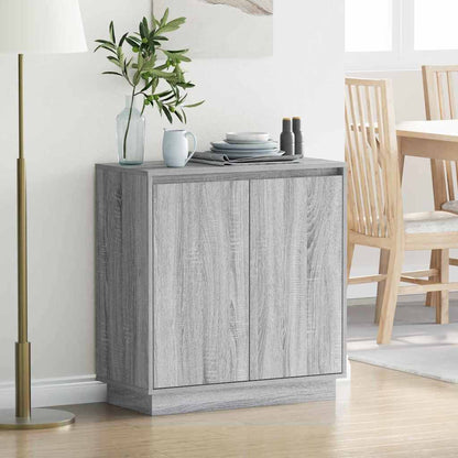 Madia LED Grigio Sonoma 71 x 34,5 x 75 cm Legno ingegnerizzato