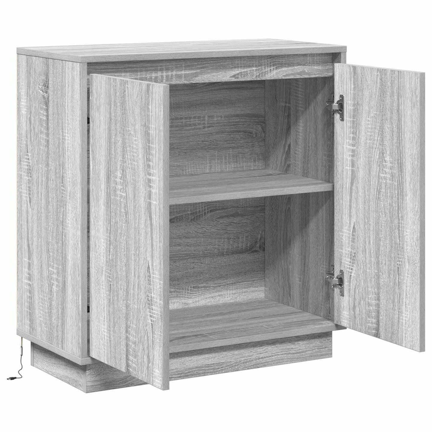 Madia LED Grigio Sonoma 71 x 34,5 x 75 cm Legno ingegnerizzato