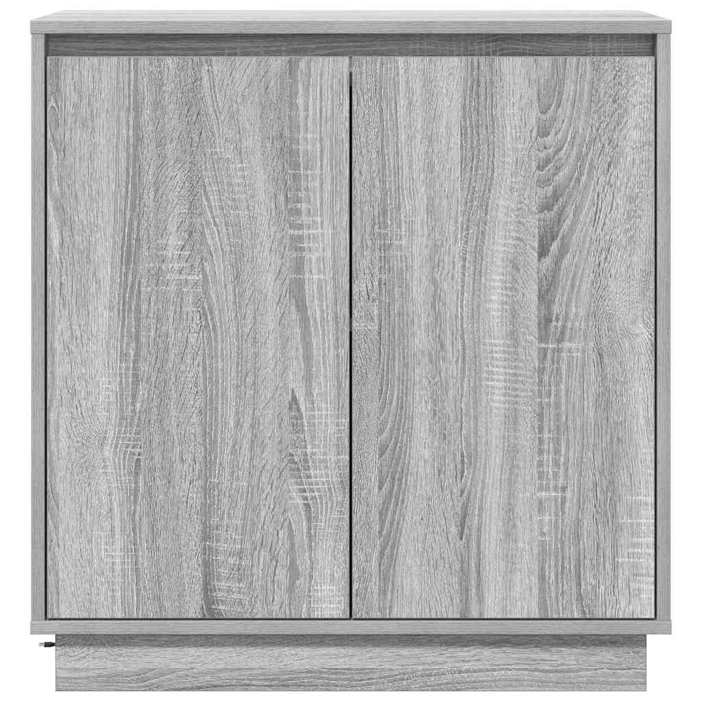 Madia LED Grigio Sonoma 71 x 34,5 x 75 cm Legno ingegnerizzato