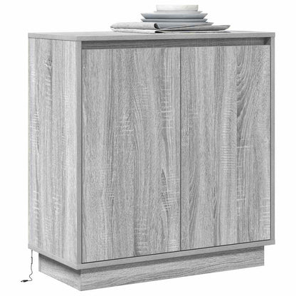 Madia LED Grigio Sonoma 71 x 34,5 x 75 cm Legno ingegnerizzato