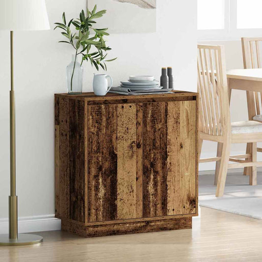 Madia LED per Legno antico 71 x 34,5 x 75 cm Legno multistrato | homemem39