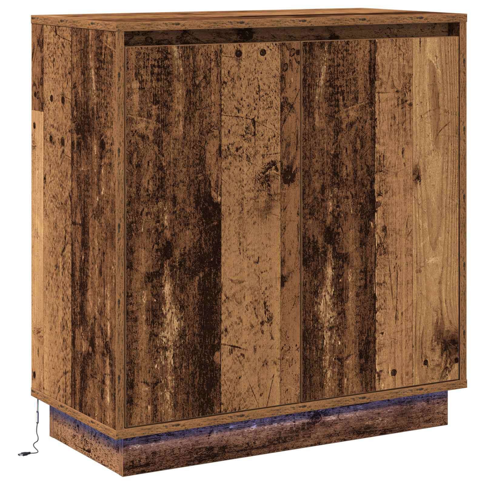 Madia LED per Legno antico 71 x 34,5 x 75 cm Legno multistrato | homemem39