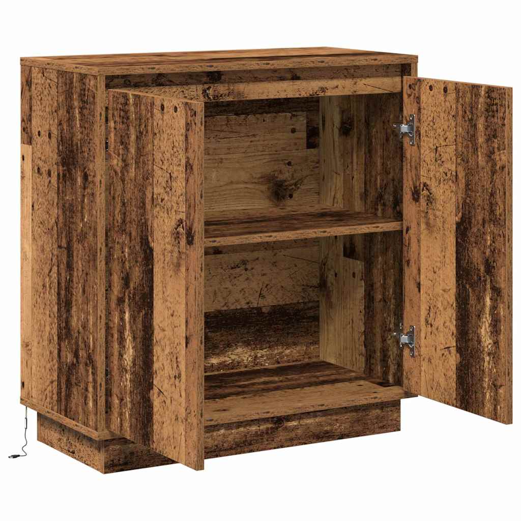 Madia LED per Legno antico 71 x 34,5 x 75 cm Legno multistrato