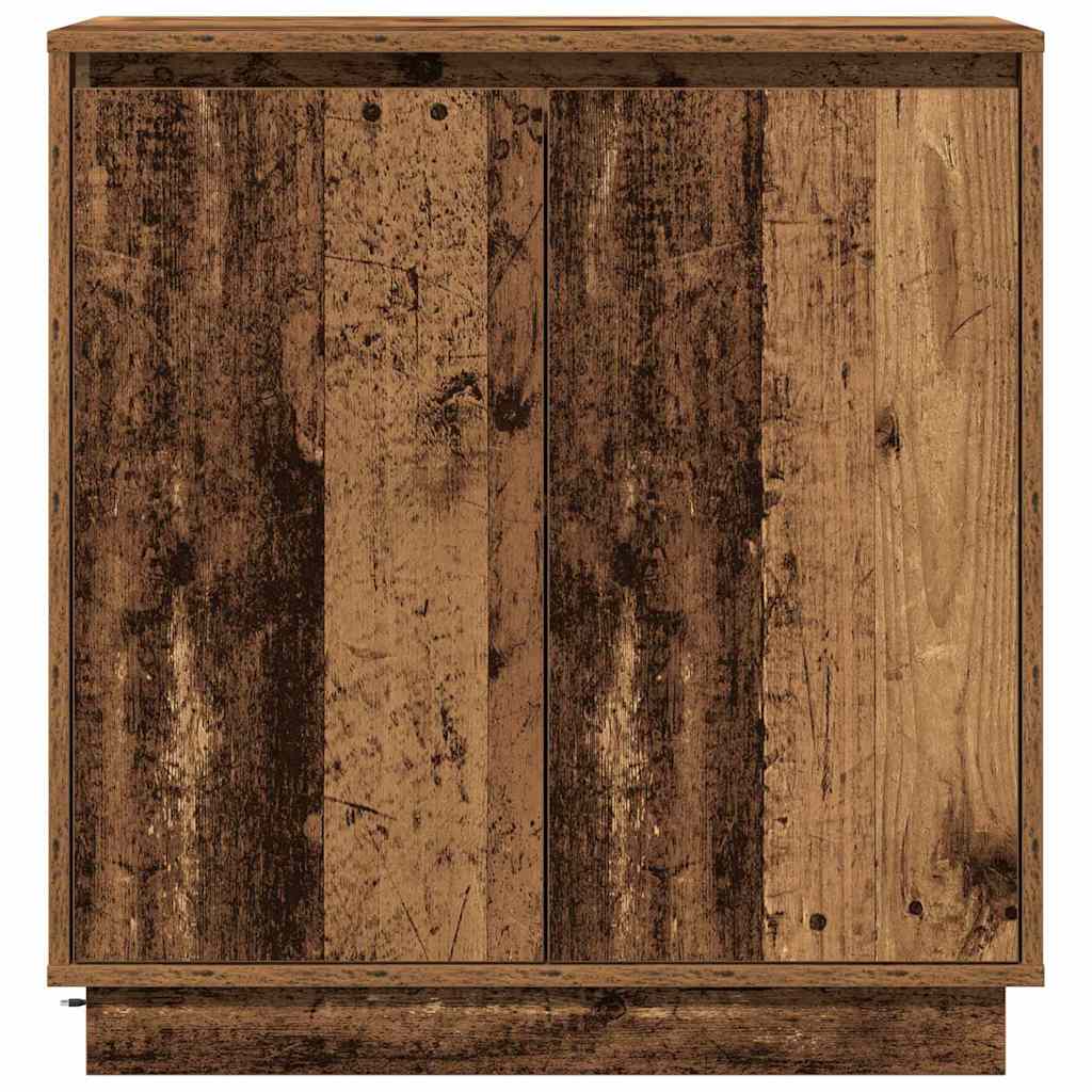 Madia LED per Legno antico 71 x 34,5 x 75 cm Legno multistrato | homemem39