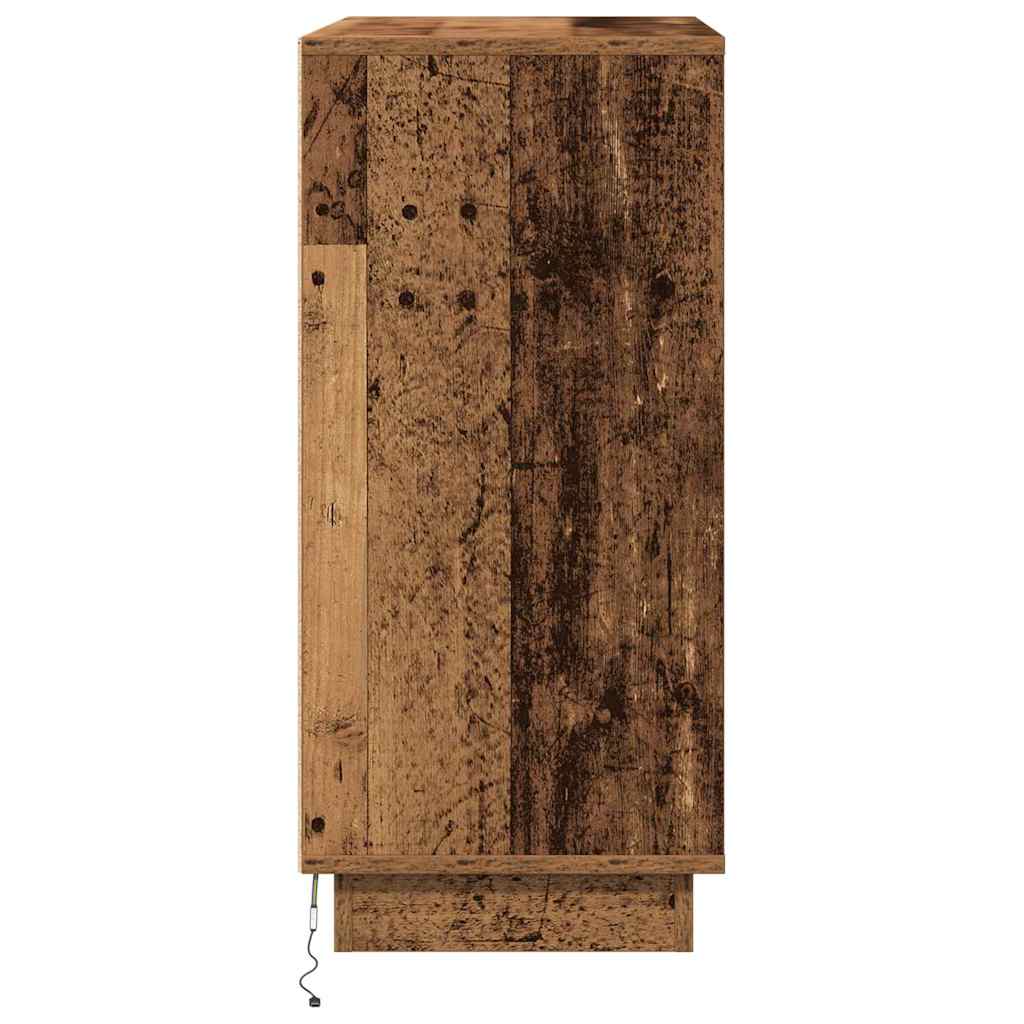 Madia LED per Legno antico 71 x 34,5 x 75 cm Legno multistrato