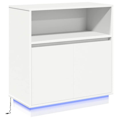 Madia LED Bianco 71 x 34,5 x 75 cm Legno multistrato