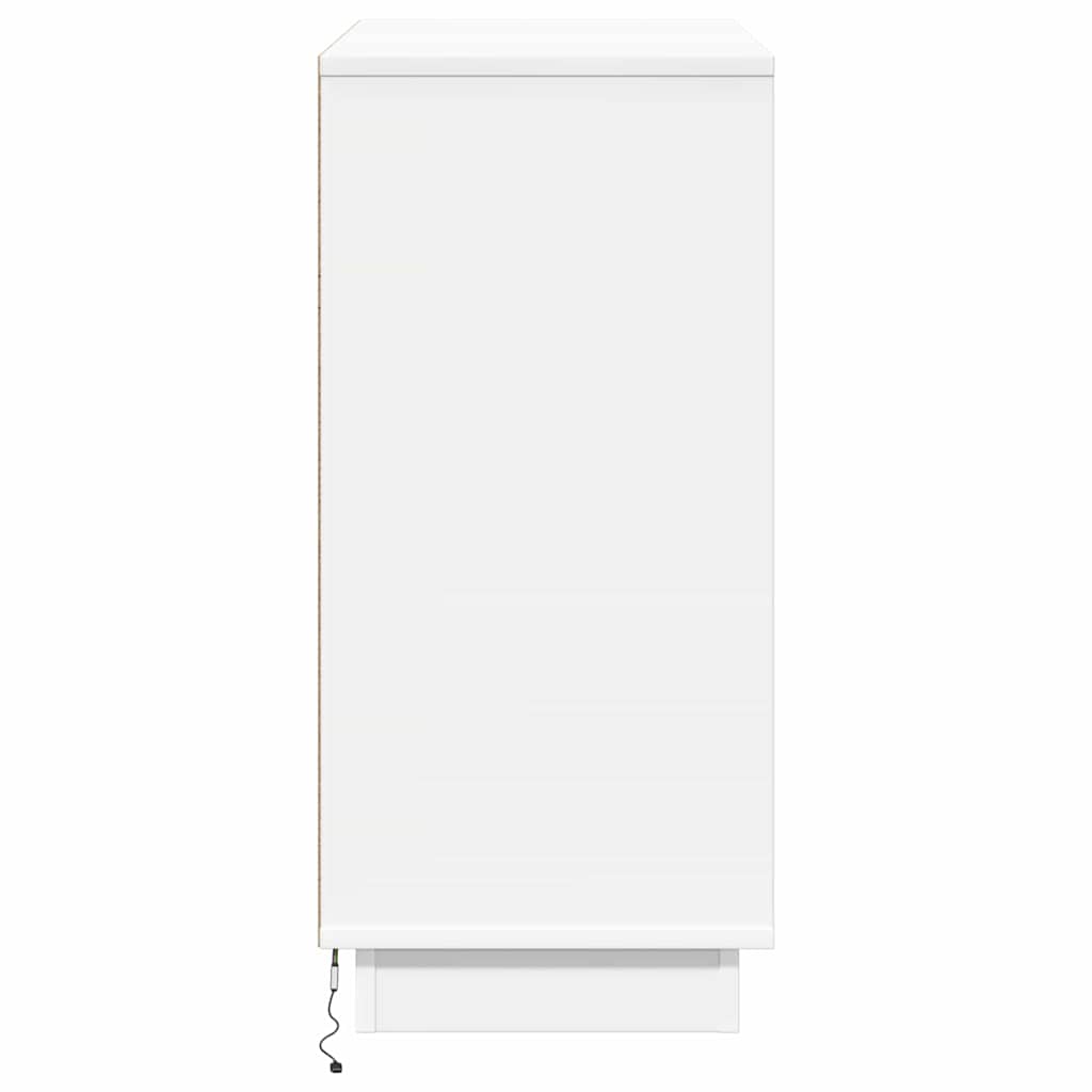 Madia LED Bianco 71 x 34,5 x 75 cm Legno multistrato