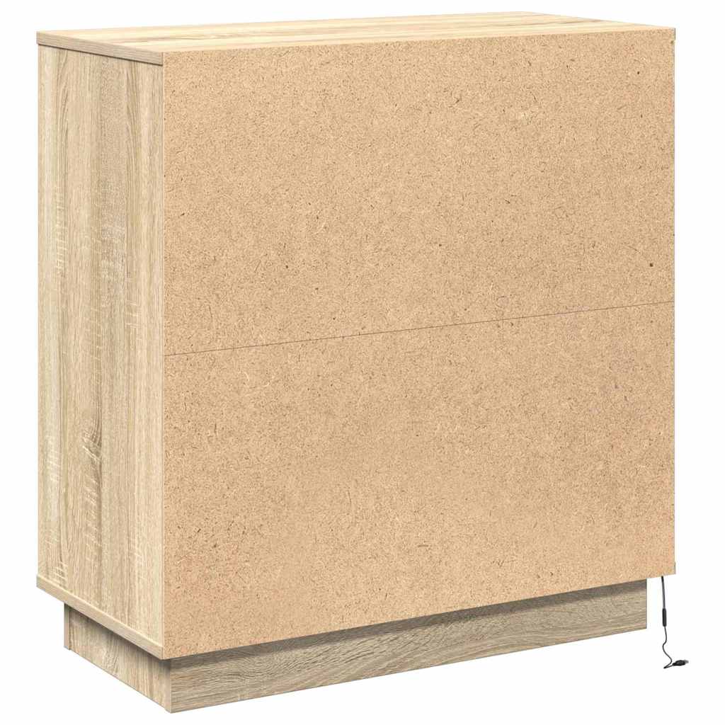 Madia LED Rovere Sonoma 71 x 34,5 x 75 cm Legno multistrato