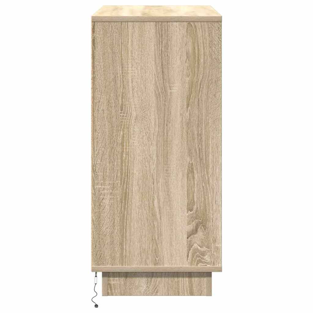 Madia LED Rovere Sonoma 71 x 34,5 x 75 cm Legno multistrato