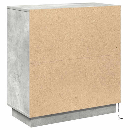 Madia LED Grigio cemento 71 x 34,5 x 75 cm Legno multistrato