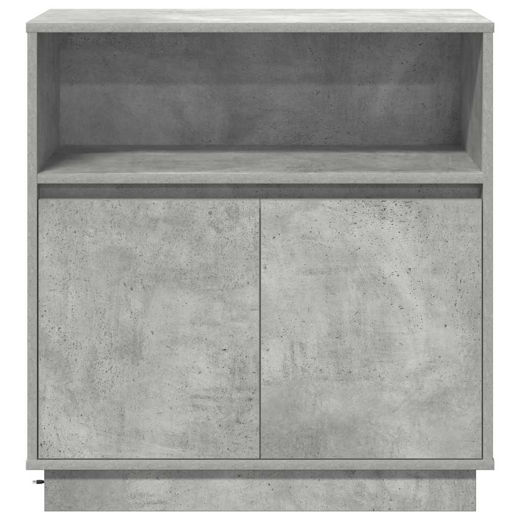 Madia LED Grigio cemento 71 x 34,5 x 75 cm Legno multistrato