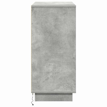 Madia LED Grigio cemento 71 x 34,5 x 75 cm Legno multistrato